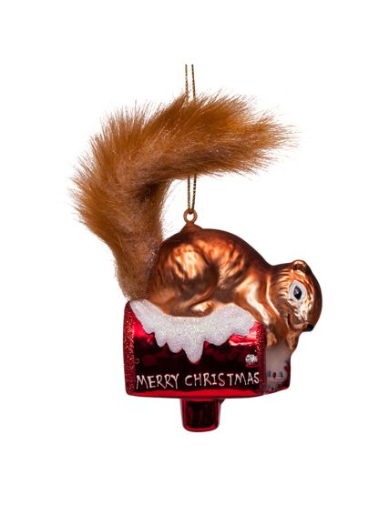 Egern på postkasse ornament fra Vondels