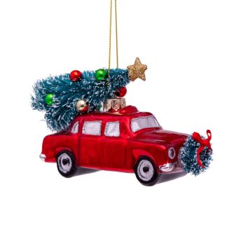 Bil med juletræ ornament fra Vondels