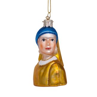 Pige med perleørering ornament fra Vondels