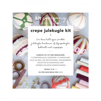 Crepe julekugle DIY kit (One size)